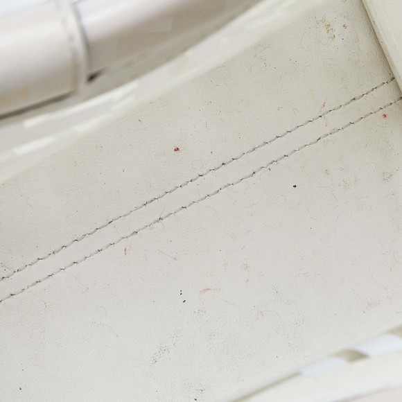 FENDI Transparent/Off White Zucca PVC and Leather Small Runaway Shopper Tote - Picture 7 of 8